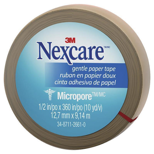 Nexcare Micropore Gentle Paper Tape - Tan 12.7mm x 9.14m-Auzzi Store