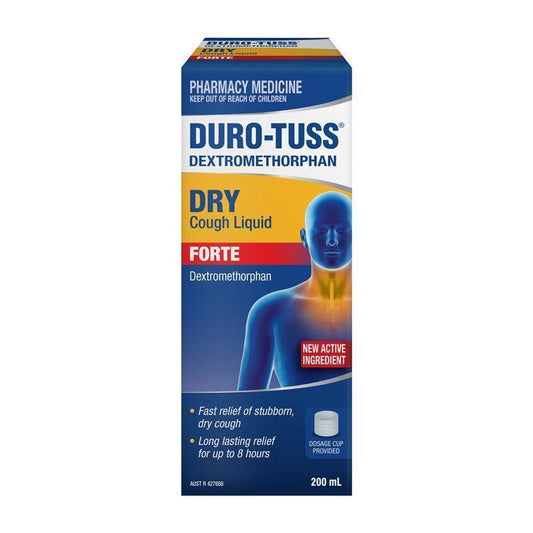 Durotuss Dry Cough Liquid Forte 200ml - Effective Relief for Dry Cough
