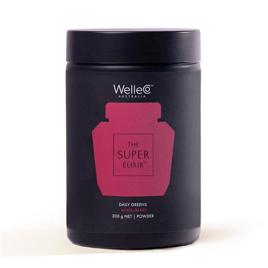 WelleCo The Super Elixir Mixed Berry 300g Jar - Daily Greens Powerhouse