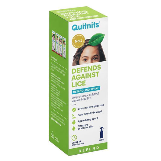 Quit Nits Detangling Defence Spray 150ml - Lice Prevention Made Easy-Auzzi Store