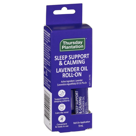 Thursday Plantation Lavender Calming & Sleep Support Roll On 9ml - Relaxation in a Bottle