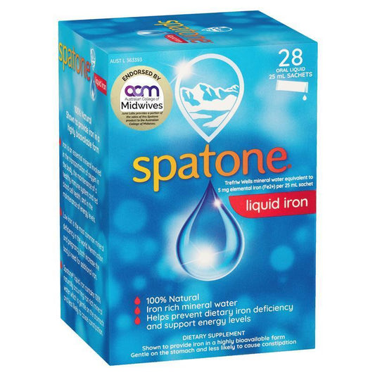 Spatone Liquid Iron Supplement 28 Sachets – 100% Natural & Gentle