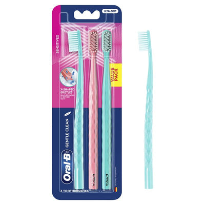 Oral-B SensitiveX Gentle Clean Toothbrush - 3 Pack