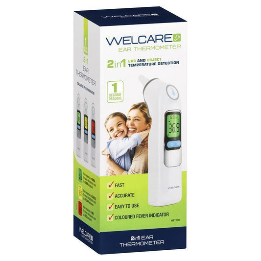 Welcare 2 In 1 Ear Thermometer - Fast & Accurate Temperature Readings