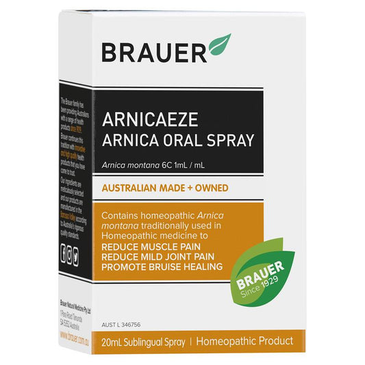 Brauer Arnicaeze Oral Spray 20ml - Fast Muscle Pain Relief - Auzzi Store