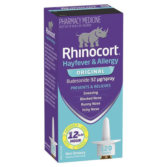 Rhinocort Original Hayfever & Allergy Nasal Spray - 120 Sprays-Auzzi Store