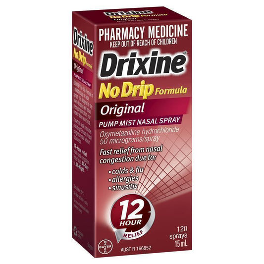 Drixine No Drip Original Nasal Spray - 15ml-Auzzi Store