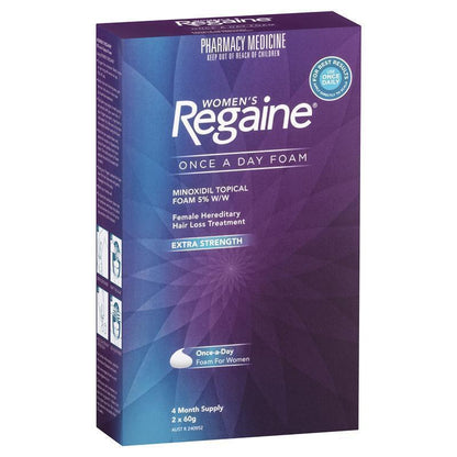 Regaine Women's Extra Strength Minoxidil Foam Hair Regrowth Treatment 2 x 60g-Auzzi Store