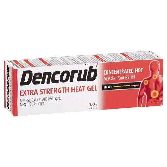 Dencorub Extra Strength Heat Gel 100g - Fast Pain Relief-Auzzi Store