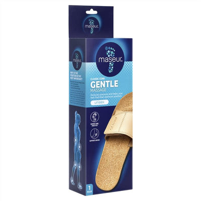 Maseur Gentle Massage Sandal - Beige, Size 8 Unisex