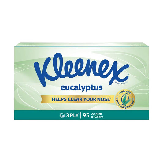 Kleenex Eucalyptus Facial Tissues - 3 Ply, 95 Pack-Auzzi Store