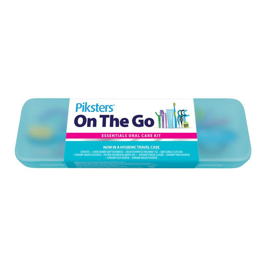 Piksters On The Go Essentials Oral Care Kit - Travel-Friendly Oral Hygiene