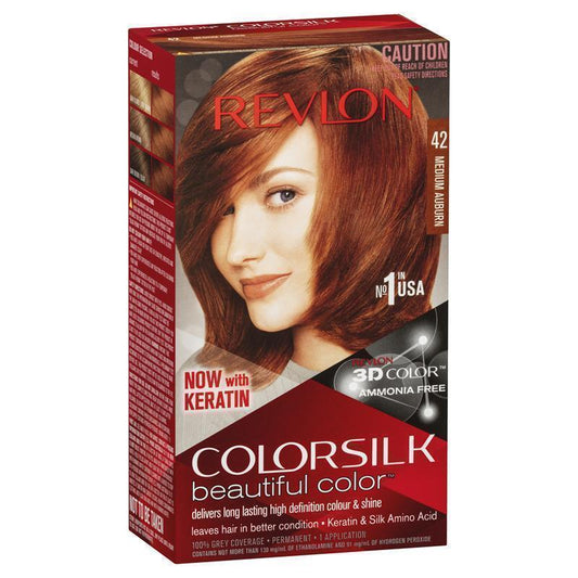 Revlon ColorSilk 42 Medium Auburn - Ammonia-Free Hair Color-Auzzi Store