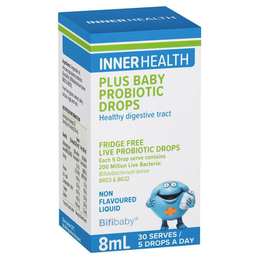 Inner Health Plus Baby Probiotic Drops 8mL for Digestion & Immunity