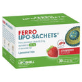 Lipo-Sachets Ferro Strawberry - 5g x 30 Sachets for Superior Iron Absorption