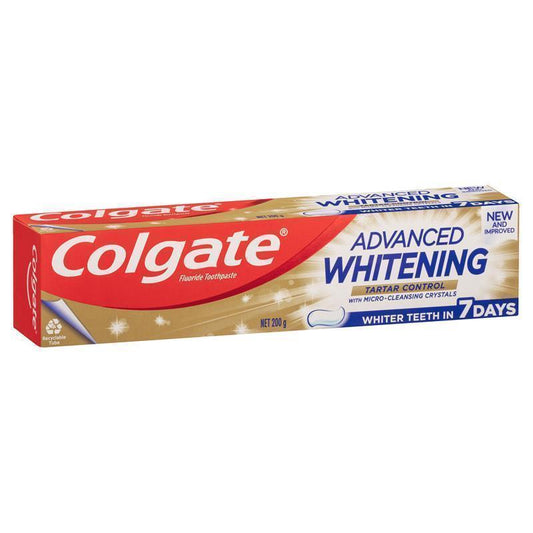 Colgate Advanced Whitening + Tartar Control Toothpaste - 200g