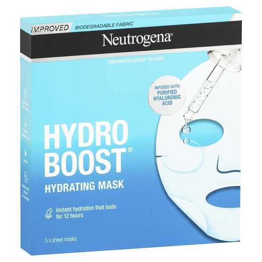 Neutrogena Hydro Boost Hyaluronic Acid Mask 5 Pack - Ultimate Hydration for Radiant Skin-Auzzi Store