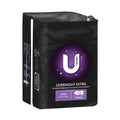 U by Kotex Overnight Long Maxi Pads with Secure Wings, 8-Pads