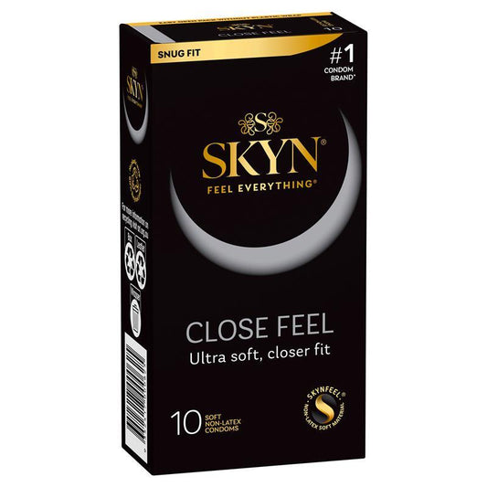 SKYN Close Feel Non-Latex Condoms 10 Pack – Ultra Smooth, Secure Fit - Auzzistore