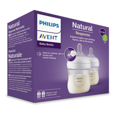 Avent Natural Response Feeding Bottle 125ml - 2 Pack