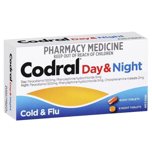Codral PE Day & Night Cold & Flu Relief Tablets 24 Pack - Auzzi Store