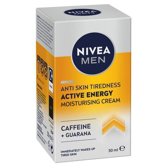 NIVEA MEN Active Energy Face Moisturiser Cream 50ml - Revitalize Your Skin-Auzzi Store