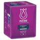Poise Overnight Incontinence Pads - 8 Pads, 3-in-1 Protection