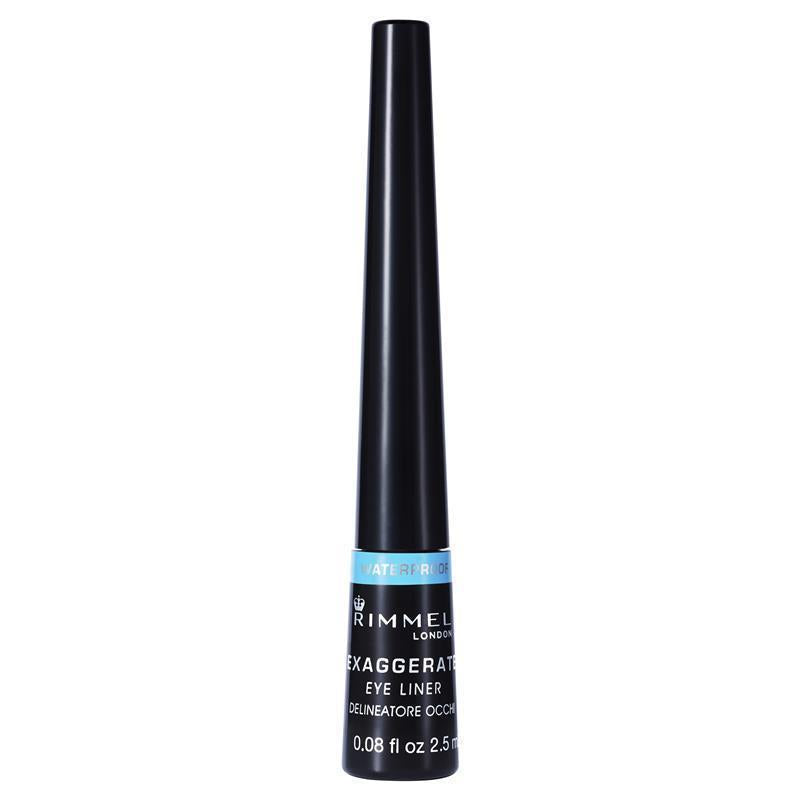 Rimmel Exaggerate Waterproof Eye Liquid Liner 100% Black