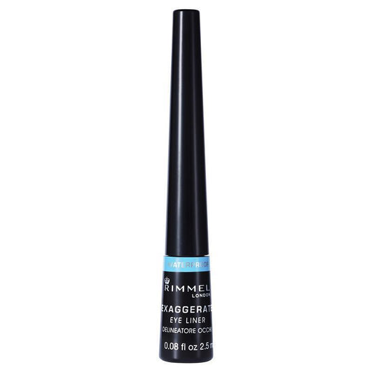Rimmel Exaggerate Waterproof Eye Liquid Liner 100% Black