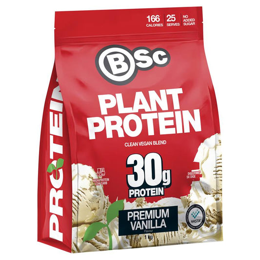 BSc Clean Plant Protein Premium Vanilla - 1kg – view 2 - Auzzistore