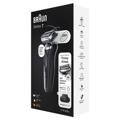 Braun Series 7 71-N1200s Cordless Wet & Dry Electric Shaver with Precision Trimmer