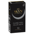 SKYN Close Feel Non-Latex Condoms 10 Pack – Ultra Smooth, Secure Fit