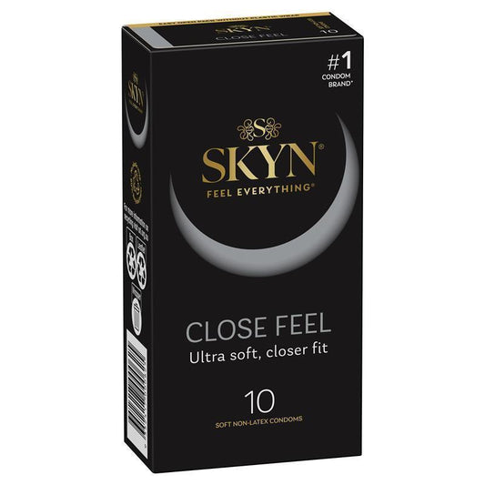 SKYN Close Feel Non-Latex Condoms 10 Pack – Ultra Smooth, Secure Fit