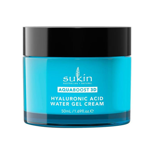 Sukin Aquaboost 3D Hyaluronic Acid Water Gel Cream 50ml - 24-Hour Hydration - Auzzistore