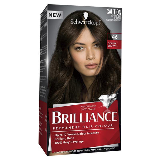 Schwarzkopf Brilliance 46 Coffee Brown - Permanent Hair Color 60ml