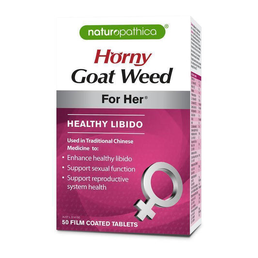 Naturopathica Horny Goat Weed For Her 50 Tablets - Enhance Libido Naturally-Auzzi Store