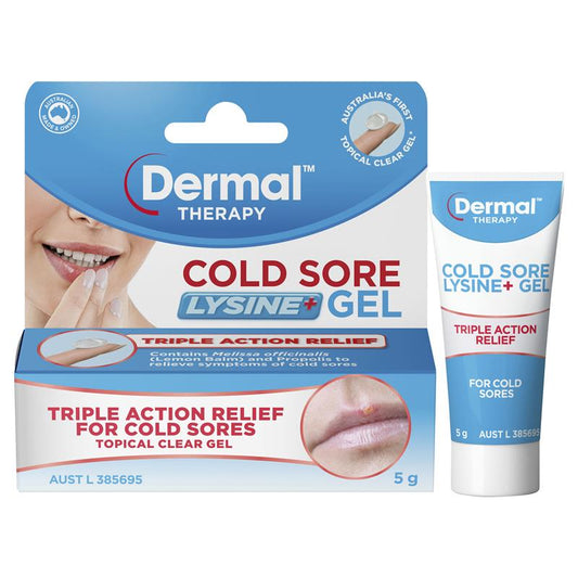 Dermal Therapy Cold Sore Lysine+ Gel 5g - Soothing Cold Sore Relief – view 2