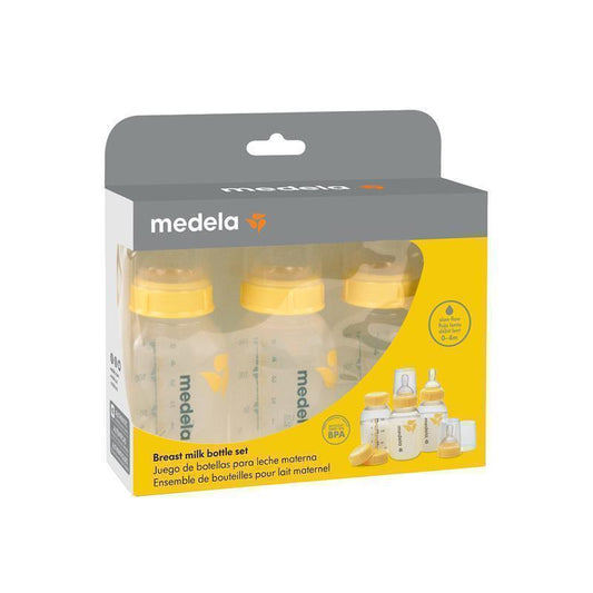 Medela 150ml Breastmilk Bottle with Wide Base Teat - 3 Pack - Auzzi Store