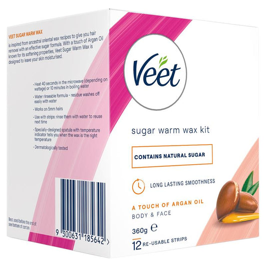 Veet Warm Wax with Argan Oil 360g - Smooth Skin for Sensitive Areas – view 2