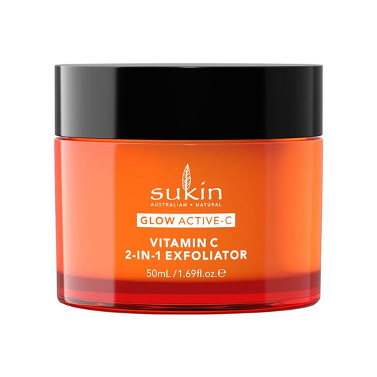 Sukin Glow Active-C Vitamin C 2-in-1 Exfoliator 50ml - Auzzistore
