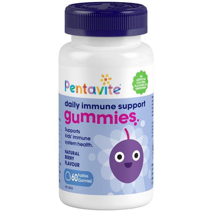 Pentavite Kids Immune Support Gummies, Vitamin C & Zinc, 60 Count