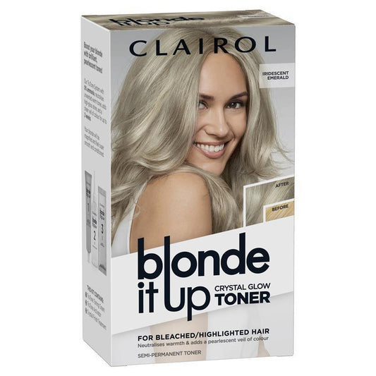 Clairol Blonde It Up Crystal Glow Semi-Permanent Toner - Iridescent Emerald 135g