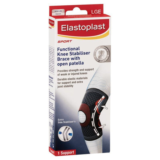 Elastoplast Functional Knee Stabiliser with Open Patella - Large - Auzzi Store
