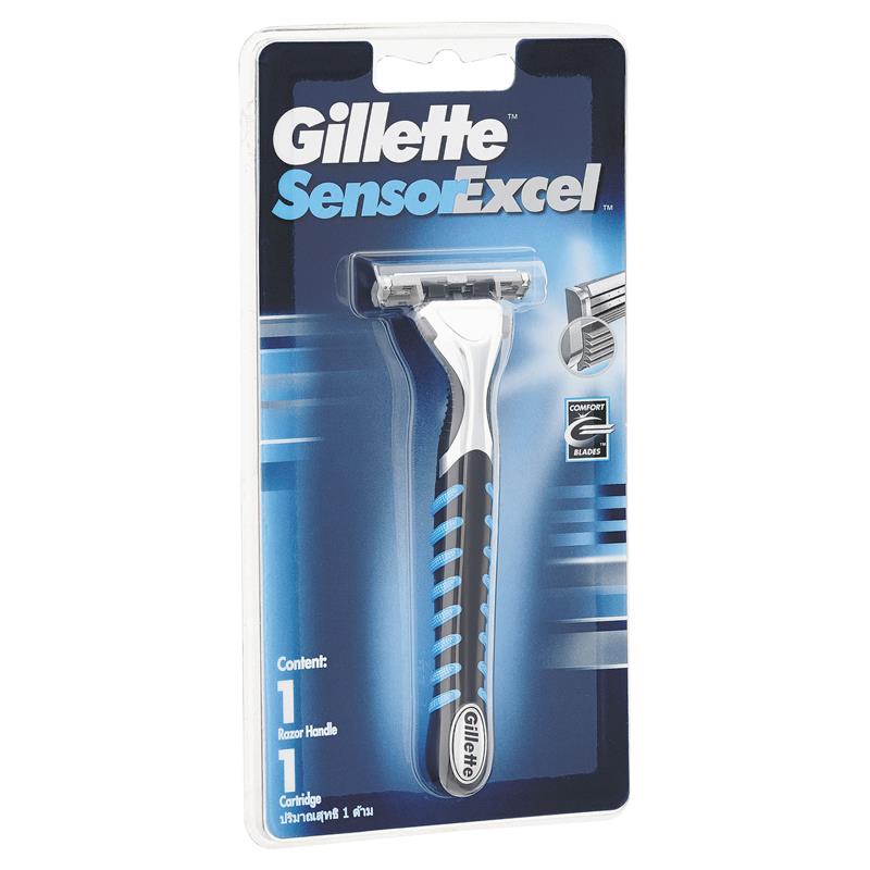 Gillette Sensor Excel Razor with Cartridge - 1 Razor, 1 Cartridge-Auzzi Store