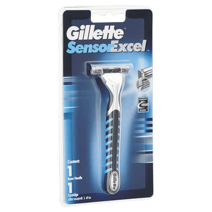 Gillette Sensor Excel Razor with Cartridge - 1 Razor, 1 Cartridge-Auzzi Store