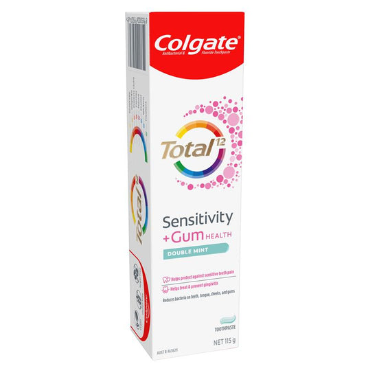 Colgate Total Sensitivity & Gum Double Mint Toothpaste 115g-Auzzi Store