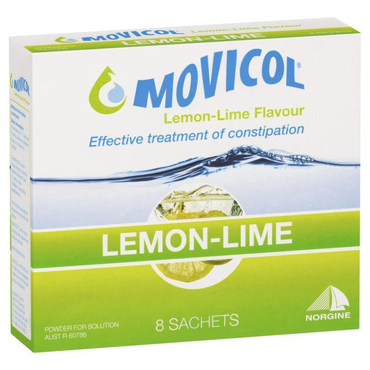 Movicol Lemon Lime Powder Sachets 13g - 8 Pack-Auzzi Store