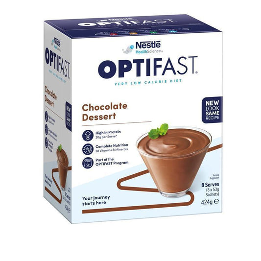 Optifast VLCD Dessert Chocolate - 8 x 53g - Indulgent Weight Loss Treat