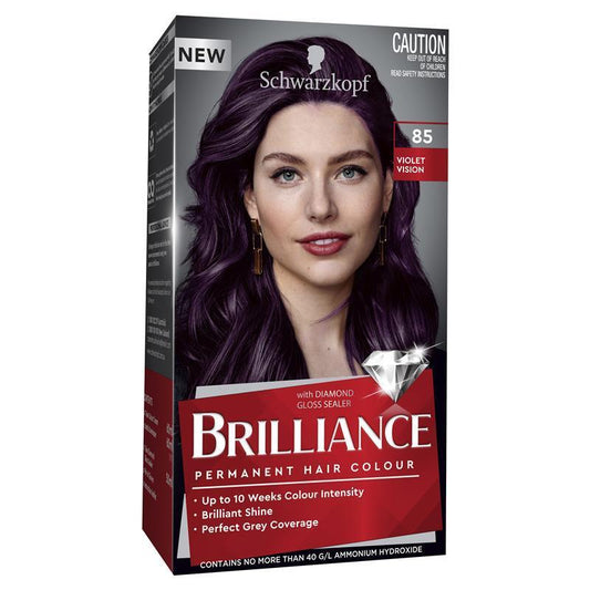 Schwarzkopf Brilliance 85 Violet Vision - Permanent Hair Color 60ml