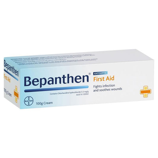 Bepanthen First Aid Antiseptic Cream 100g - Soothing Wound Care-Auzzi Store
